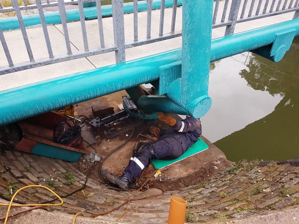 Swing bridge repairs