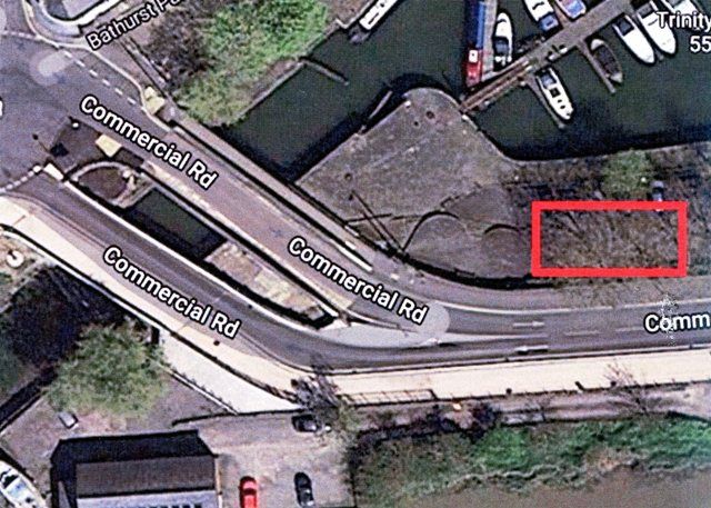 Compound area for Bathurst Bridge work